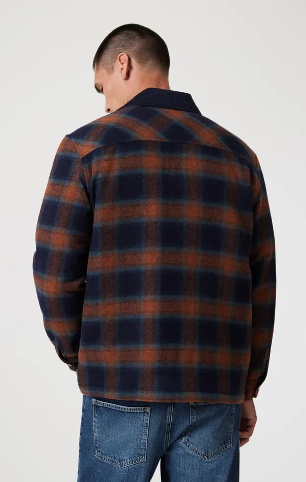 Plaid Shacket In Brick Red Check Men Mavi Jeans Jackets Plaid Shacket In Brick Red Check Men Mavi Jeans Jackets