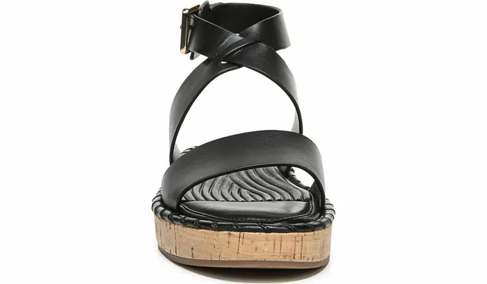 Platform Women Franco Sarto Sarto Zarlo Platform Sandal Black Leather