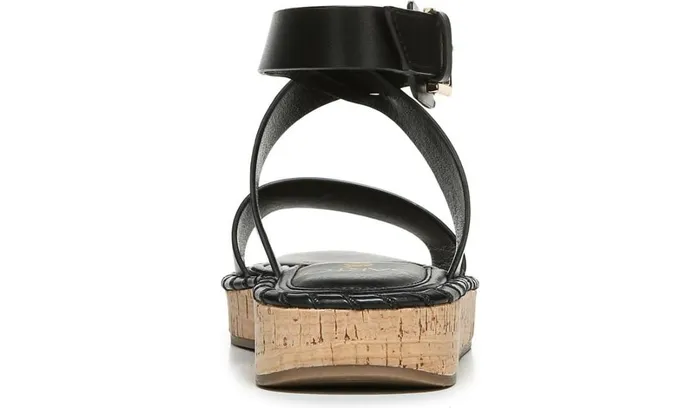 Platform Women Franco Sarto Sarto Zarlo Platform Sandal Black Leather
