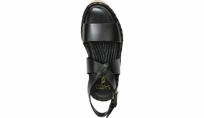 Platform Women Franco Sarto Sarto Zarlo Platform Sandal Black Leather