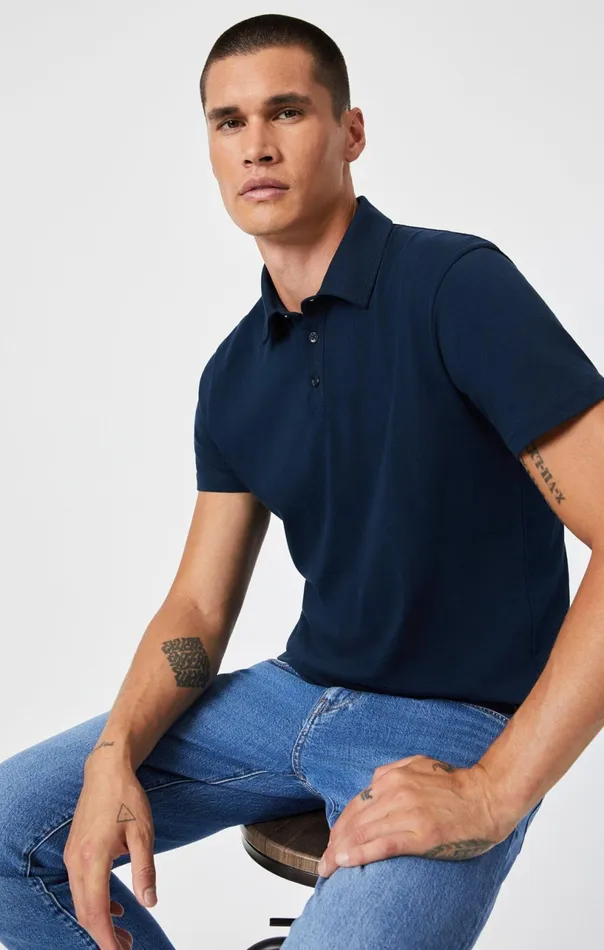 Polo Shirt In Total Eclipse Men Mavi Jeans TShirts
