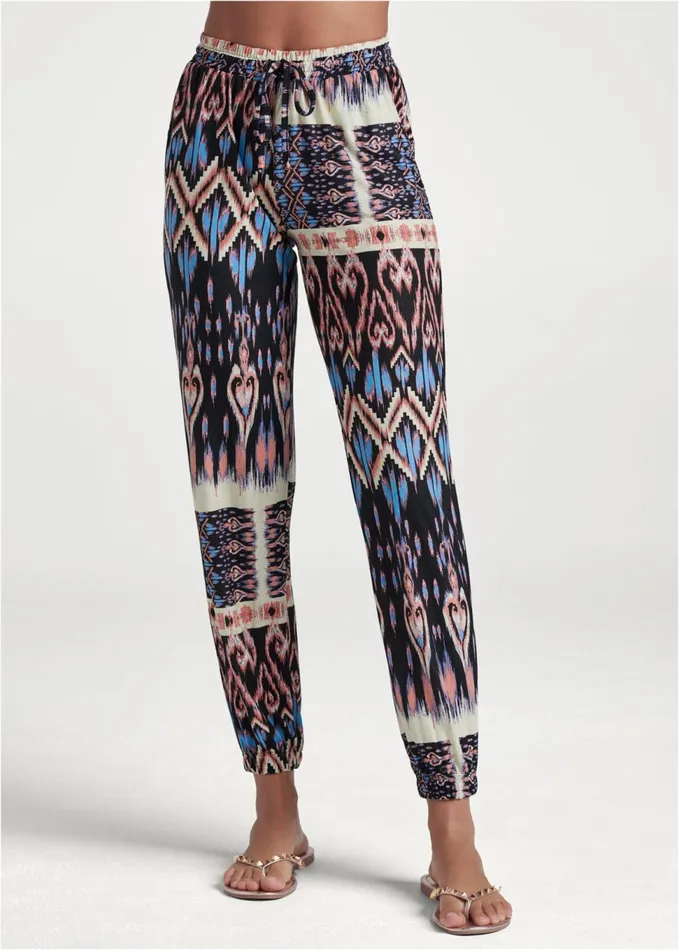 Printed Casual Pants Black Multi Women VENUS Casual