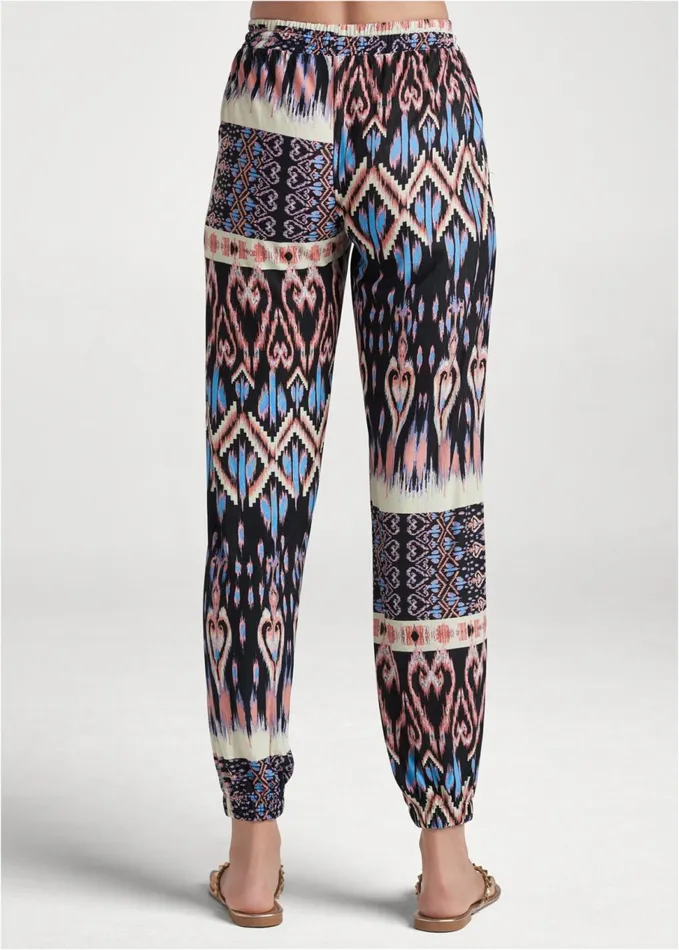 Printed Casual Pants Black Multi Women VENUS Casual