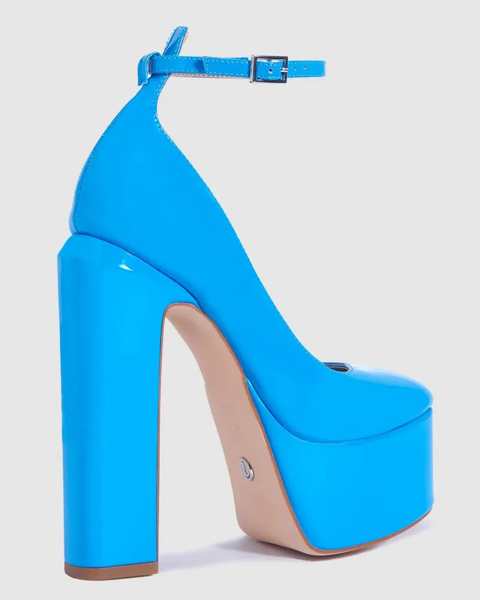 Pumps NOVO Shoes Women ZIPPEDY BLUE PATENT