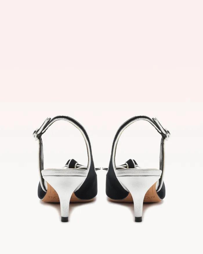 Pumps Women Alexandre Birman Angelita Slingback Velvet Pump Black