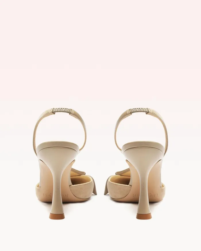 Pumps Women Alexandre Birman Bonny 85 Suede Semolina Semolina