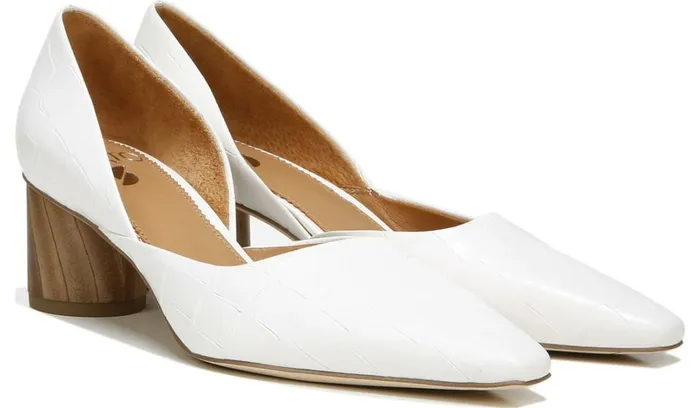 Pumps Women Franco Sarto Sarto Rita Pump White Crocco Leather