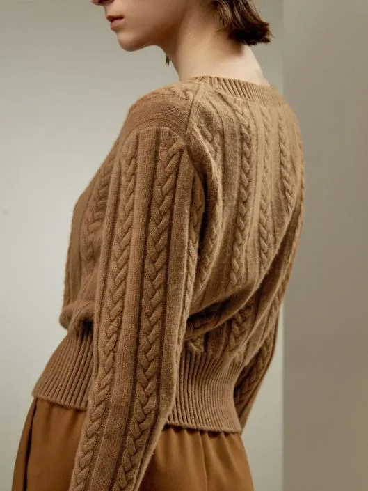 Pure Cashmere Drop Shoulder Crew Neck Sweater Women Lilysilk Essentials