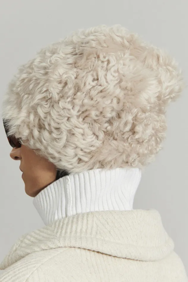 Rachel Comey Hats Women Shearling Beanie Natural