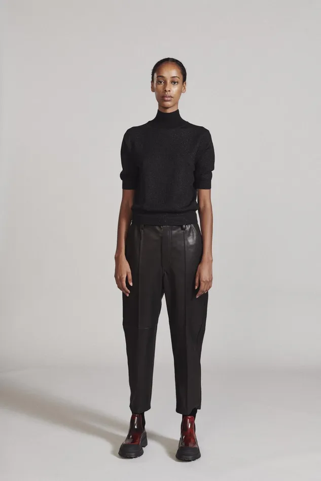 Rachel Comey Knits Women Cropped Tee Champagne