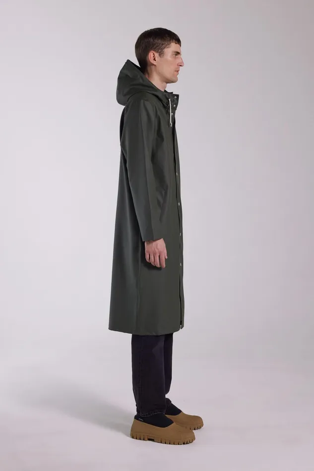 Raincoats Men Stutterheim Stockholm Long Raincoat Green