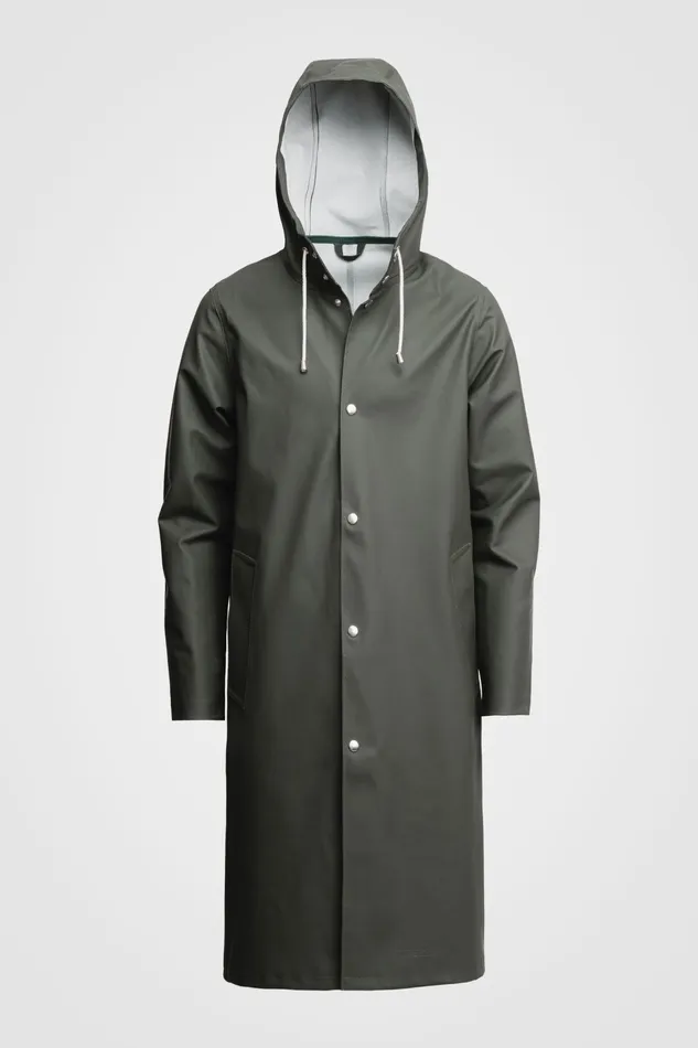 Raincoats Men Stutterheim Stockholm Long Raincoat Green