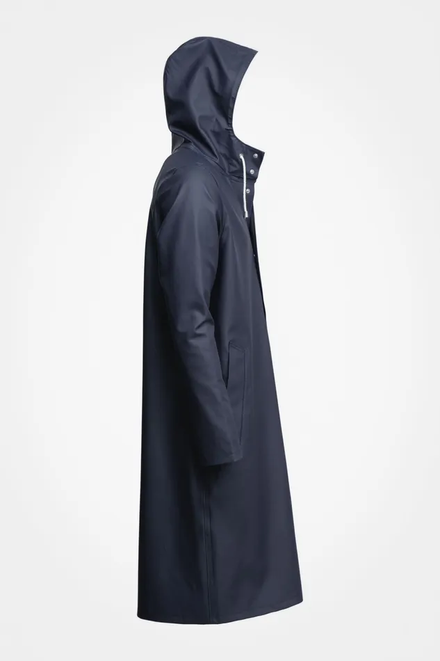 Raincoats Men Stutterheim Stockholm Long Raincoat Navy