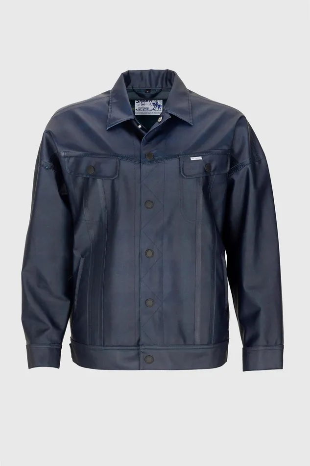 Raincoats Women Stutterheim Lee X STUTTERHEIM Storm Rider Jacket Aviator Navy