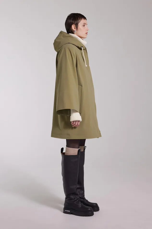 Raincoats Women Stutterheim Lubban Winter Matte Raincoat Aloe