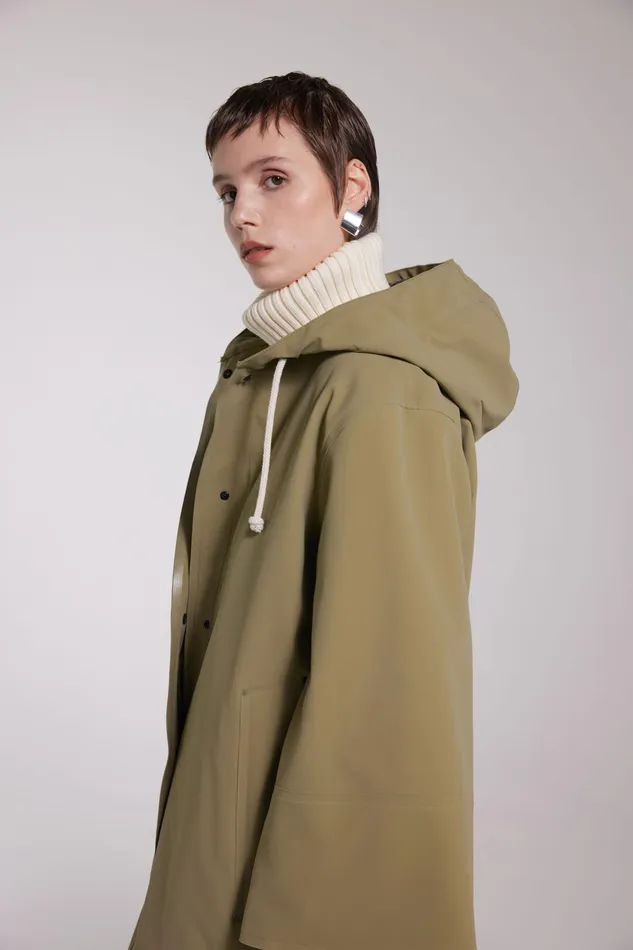 Raincoats Women Stutterheim Lubban Winter Matte Raincoat Aloe