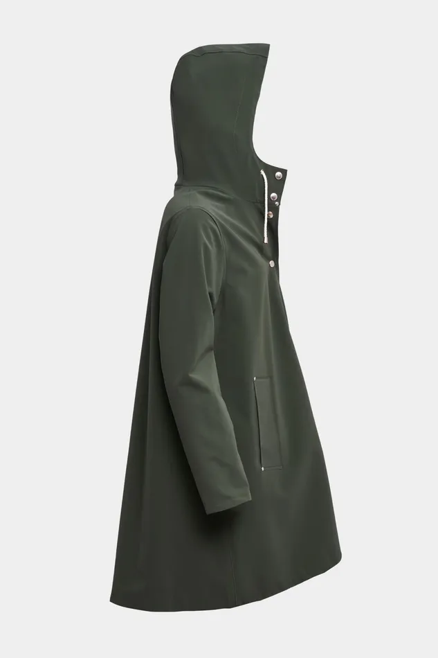 Raincoats Women Stutterheim Mosebacke Lightweight Matte Raincoat Green
