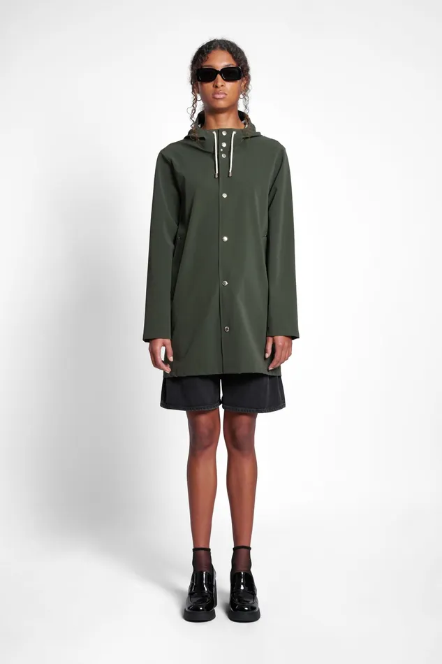 Raincoats Women Stutterheim Stockholm Lightweight Matte Raincoat Green