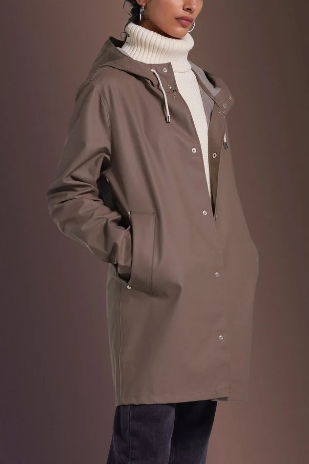 Raincoats Women Stutterheim Stockholm Lightweight Raincoat Mole