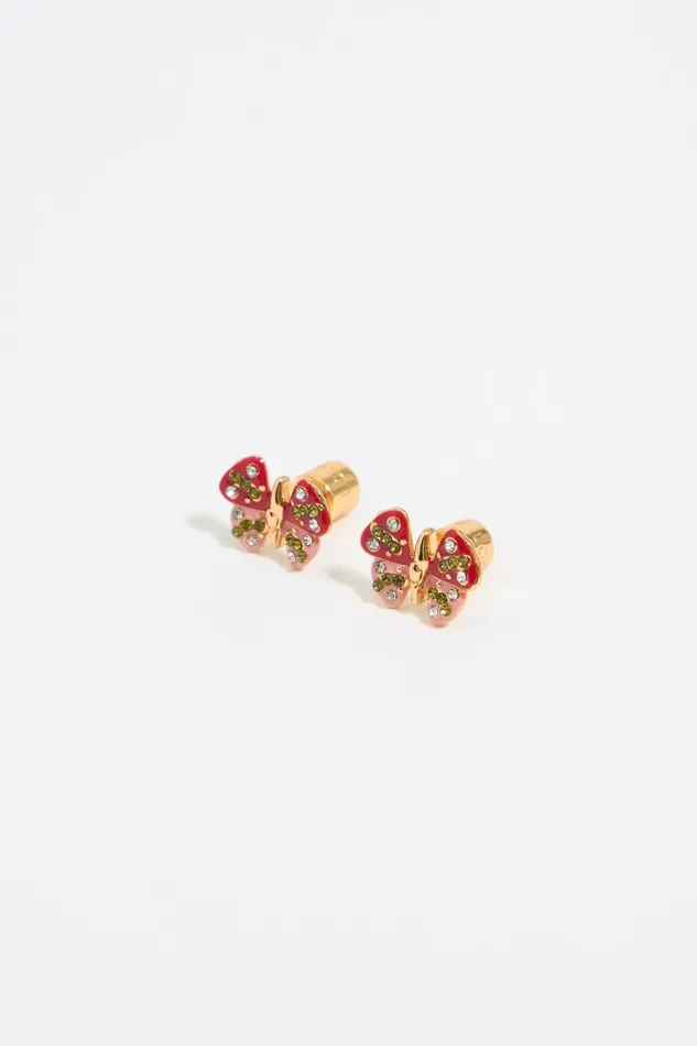 Red Butterfly Earrings Gold Women Bimba Y Lola Earrings Red Butterfly Earrings Gold Women Bimba Y Lola Earrings