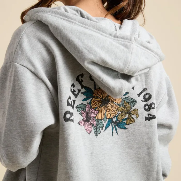 Reef Hoodies Sweaters and Jackets Brittany Fleece Full Zip Heather Grey 8211 Women Reef Hoodies Sweaters and Jackets Brittany Fleece Full Zip Heather Grey 8211 Women