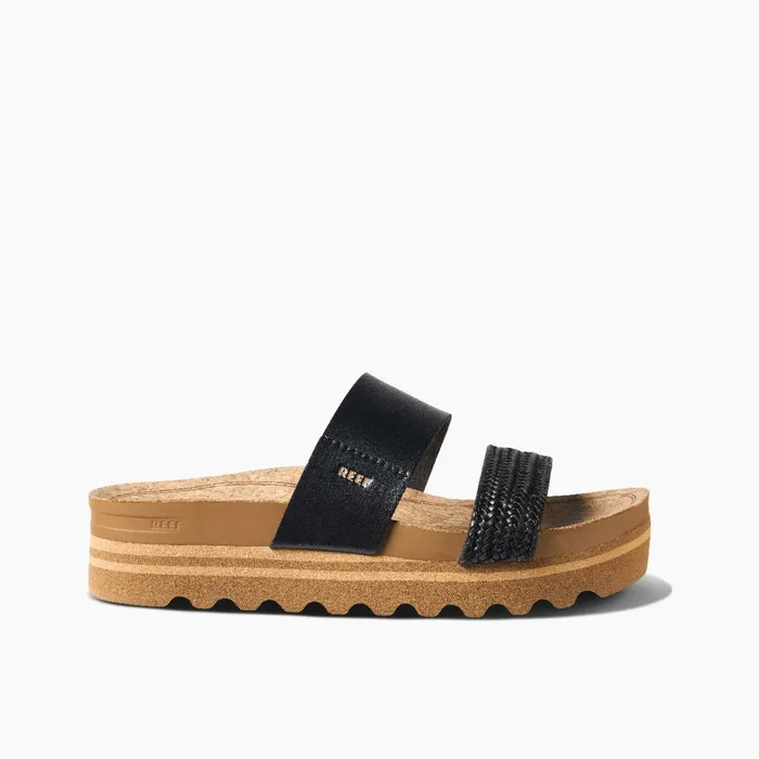 Reef Sandals Cushion Vista Hi Black Braid 8211 Women