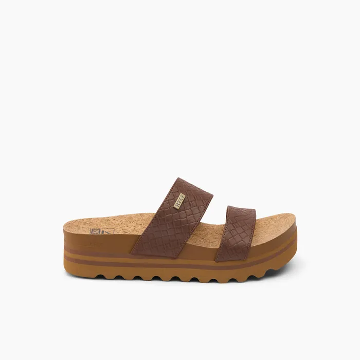Reef Sandals Cushion Vista Hi Chocolate Wicker 8211 Women