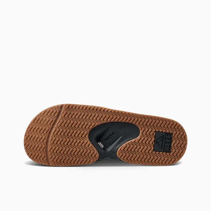 Reef Sandals Fanning Slide Blacksilver 8211 Men