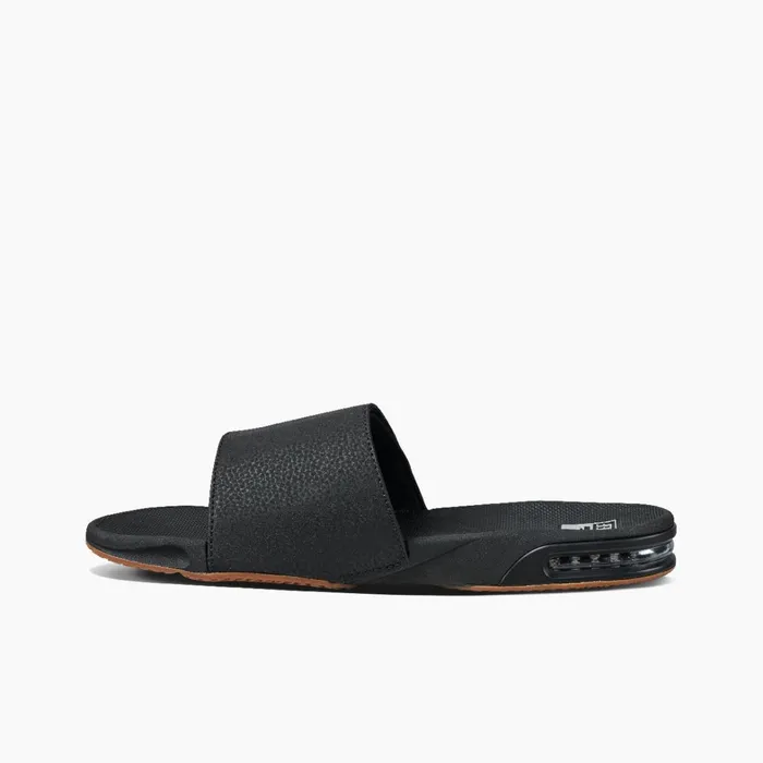 Reef Sandals Fanning Slide Blacksilver 8211 Men