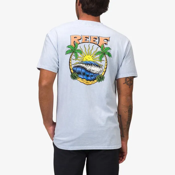 Reef TShirts and Shirts Breaks Tee Spr Blu Min Wsh 8211 Men