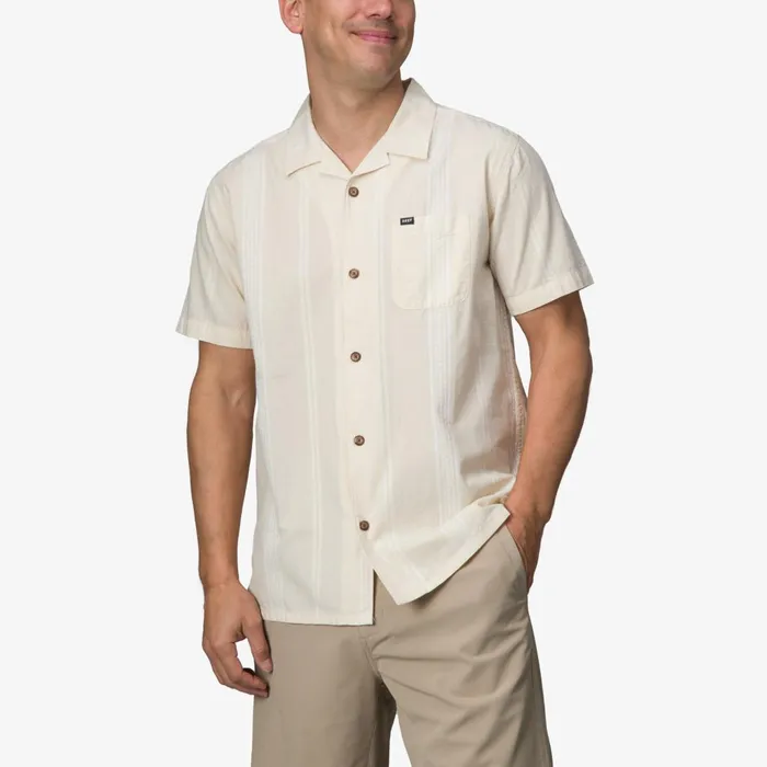 Reef TShirts and Shirts Lemmy Short Sleeve Shirt Almond Milk 8211 Men
