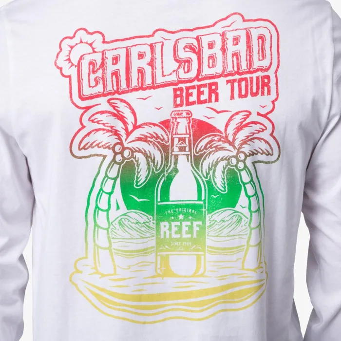Reef TShirts and Shirts Tour Long Sleeve Tee Bright White 8211 Men Reef TShirts and Shirts Tour Long Sleeve Tee Bright White 8211 Men
