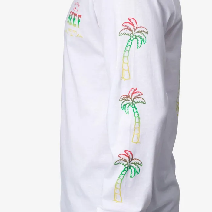 Reef TShirts and Shirts Tour Long Sleeve Tee Bright White 8211 Men Reef TShirts and Shirts Tour Long Sleeve Tee Bright White 8211 Men
