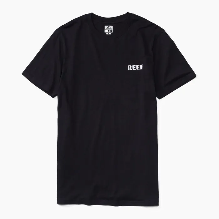 Reef TShirts and Shirts Wellie Short Sleeve Tee Caviar 8211 Men Reef TShirts and Shirts Wellie Short Sleeve Tee Caviar 8211 Men