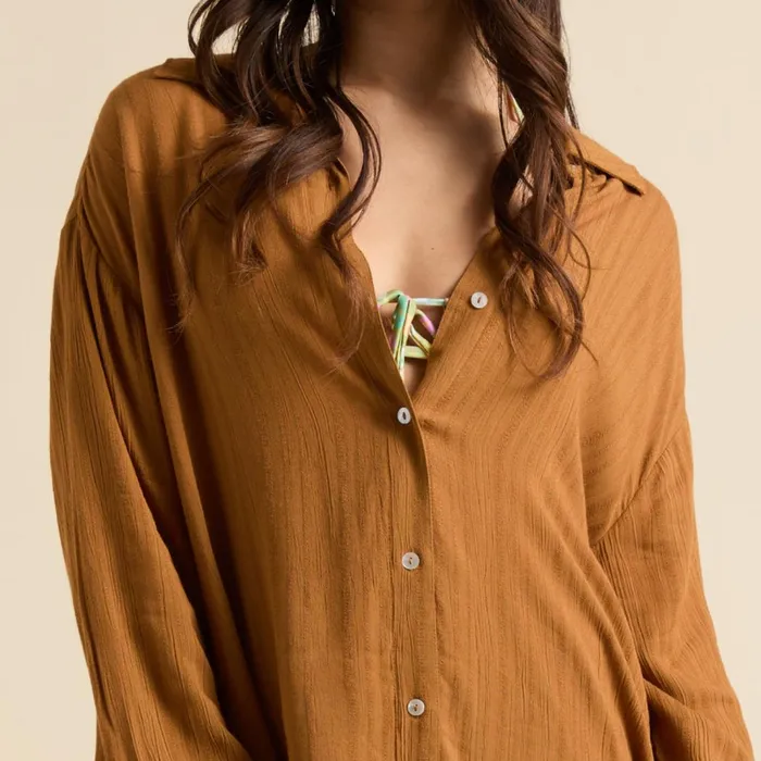 Reef TShirts Tanks and Dresses Beachy Shirt Dress Cathay Spice 8211 Women
