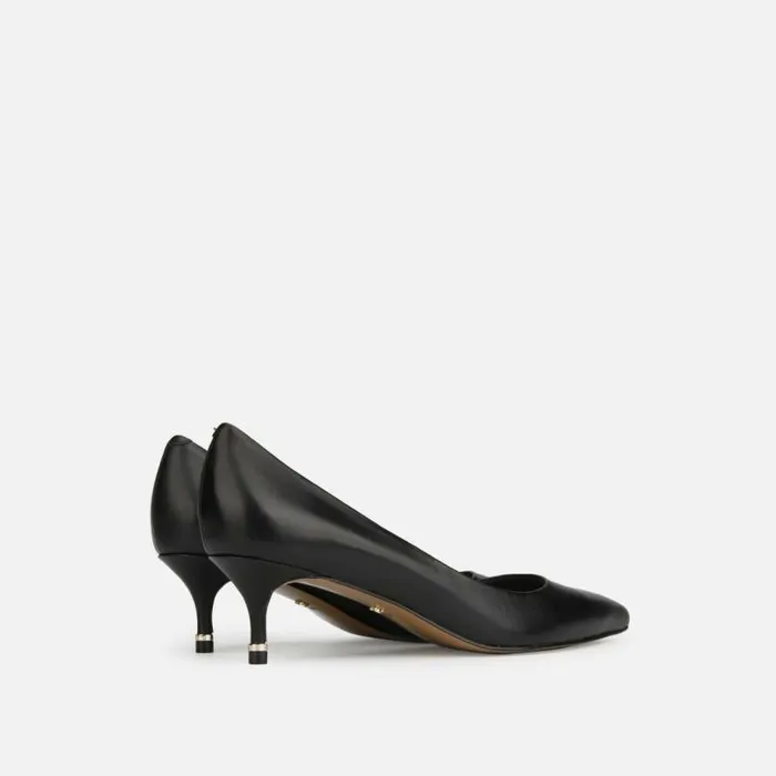 Riley Leather Kitten Heel Black Women Kenneth Cole Heels