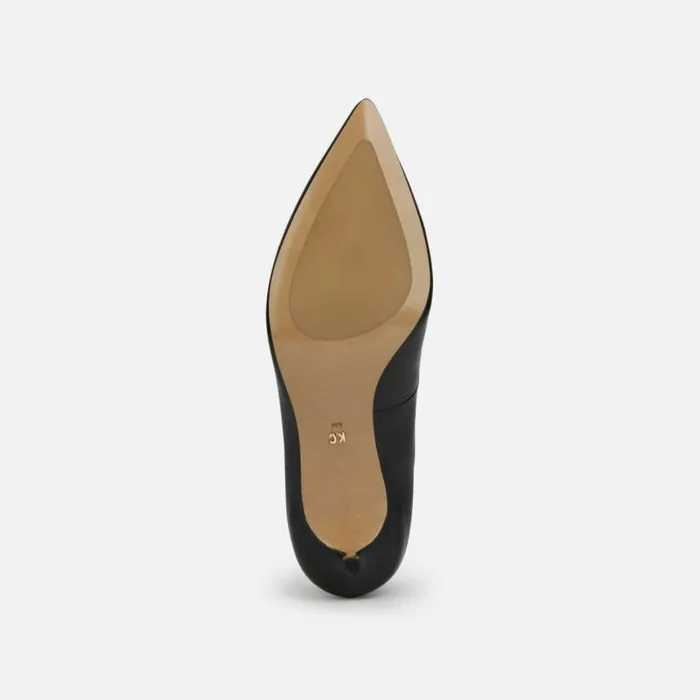 Riley Leather Kitten Heel Black Women Kenneth Cole Heels