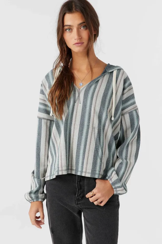 ROSARITO HOODED LOUNGE PULLOVER Slate Women O039NEILL Collections