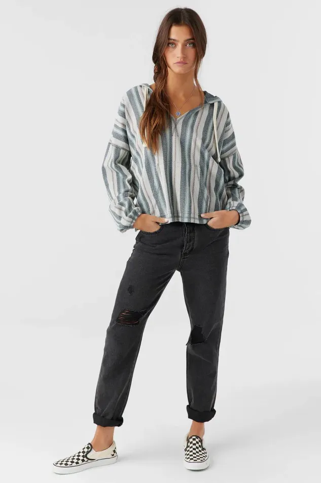 ROSARITO HOODED LOUNGE PULLOVER Slate Women O039NEILL Collections