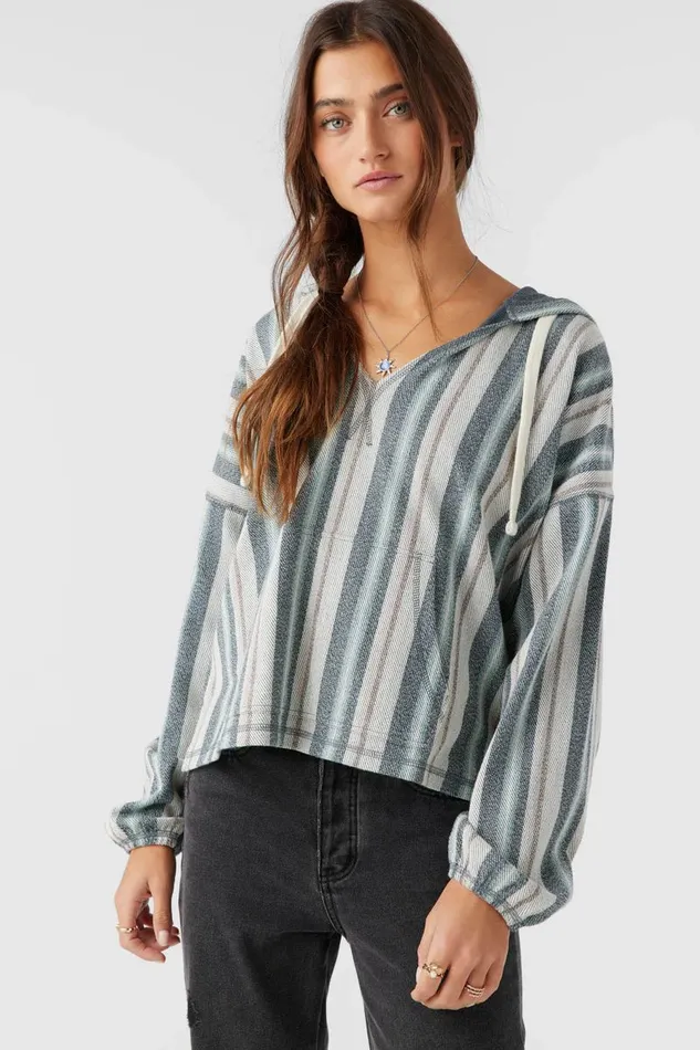 ROSARITO HOODED LOUNGE PULLOVER Slate Women O039NEILL Collections