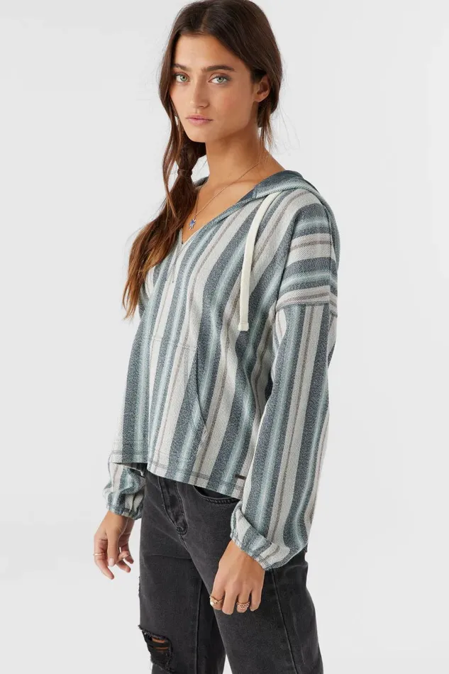ROSARITO HOODED LOUNGE PULLOVER Slate Women O039NEILL Collections