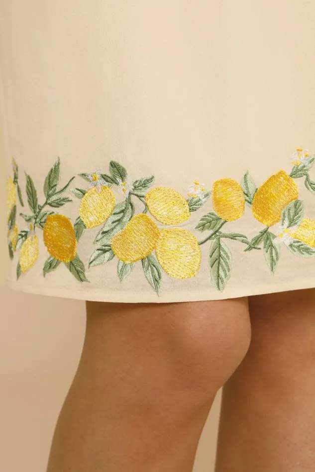 Rouje CAROLINE Skirt Citron Ecru Women Skirts