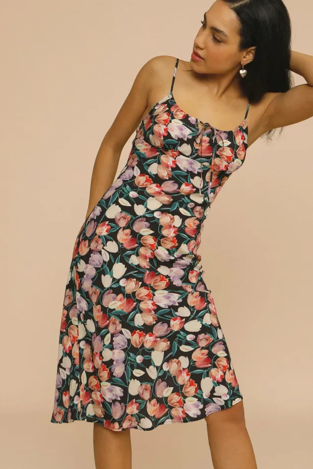Rouje DARIA Dress Tulipano Noir Women Dresses