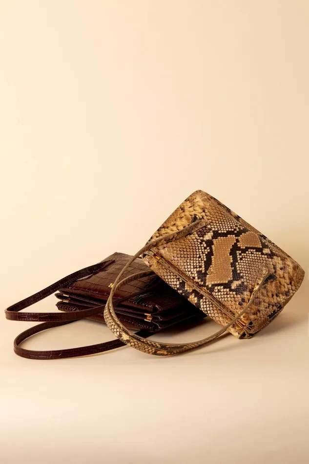 Rouje J Bag Python Naturel Women Bags