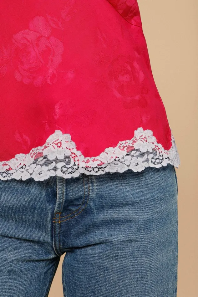 Rouje LOANNE Top Jacquard Fushia Women Blouses and Tops