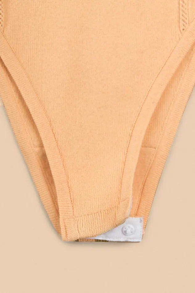 Rouje PIA Bodysuit Salmon Women Tshirts and Tank Tops
