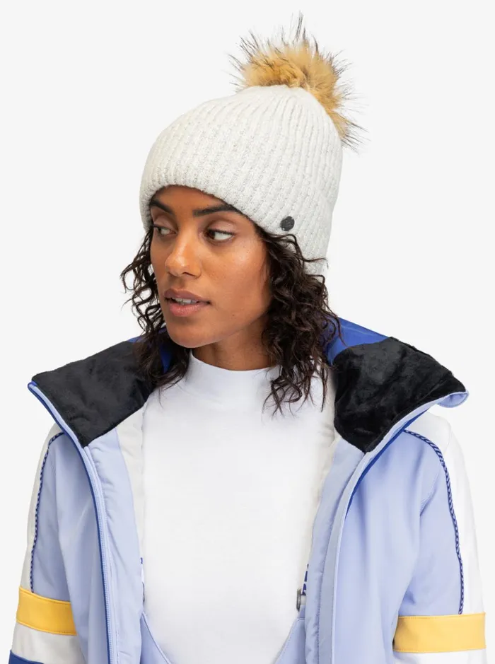 Roxy Beanies Peak Chic Beanie Bright White 8211 Women