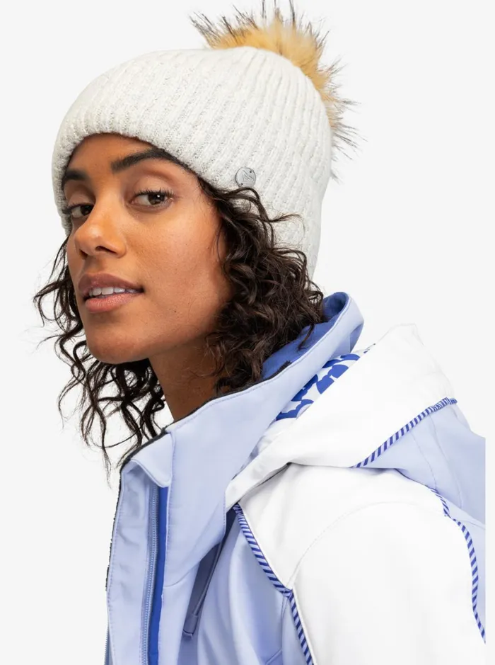 Roxy Beanies Peak Chic Beanie Bright White 8211 Women