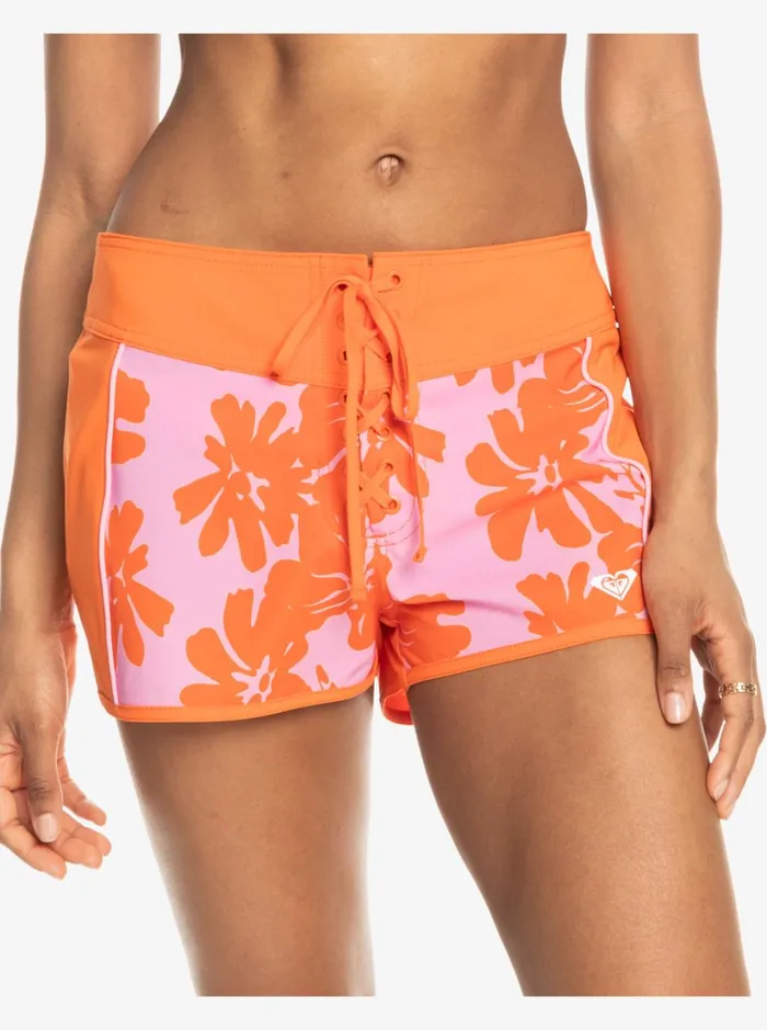 Roxy Boardshorts SurfKindKate 2034 Boardshorts Pink Frosting My Kind Of Hibis 8211 Women
