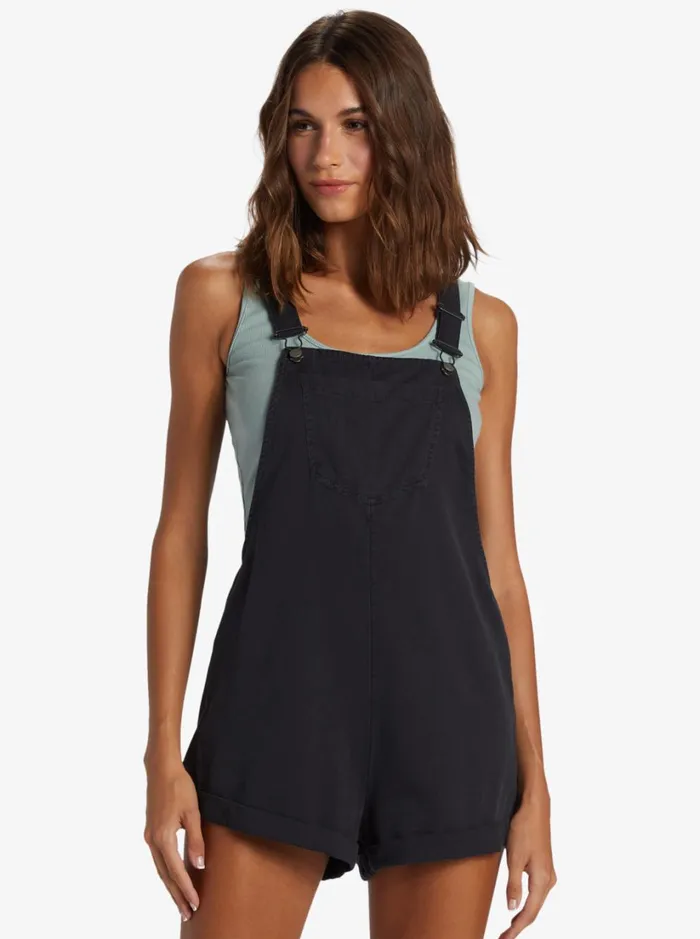 Roxy Dresses Silver Sky Set Short Overalls Bitter Chocolate 8211 Women